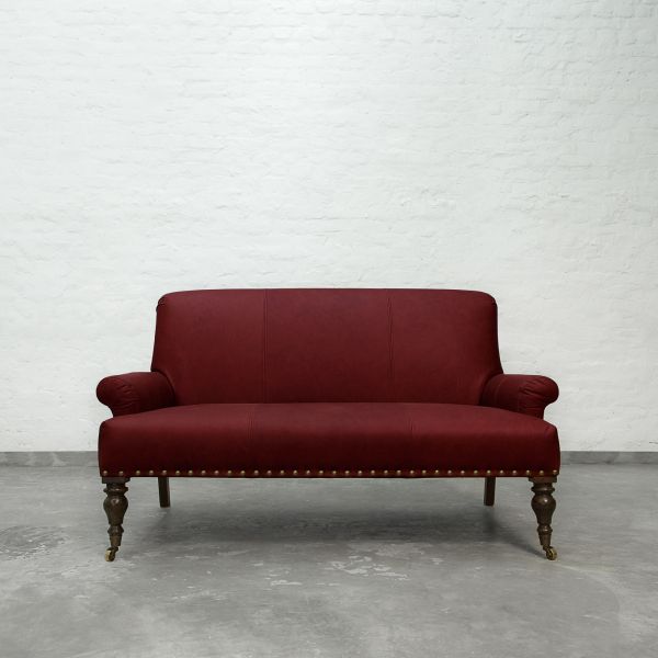 Berry Red Genuine Leather