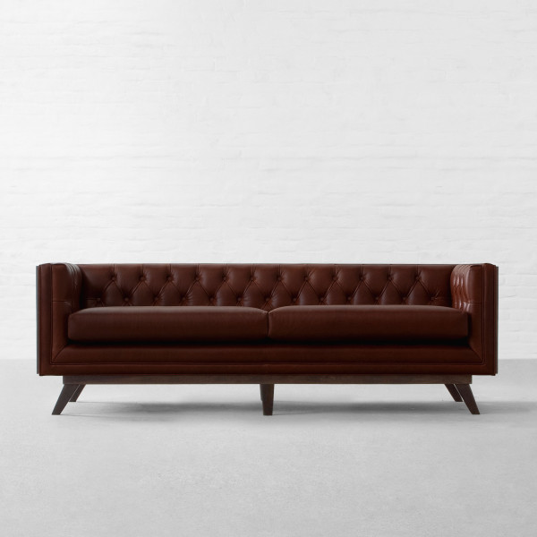 Cognac Genuine Leather