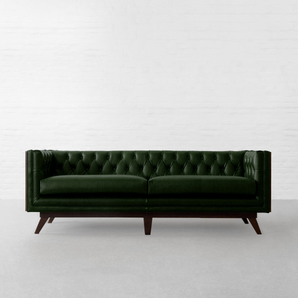 Tango Green Italian Leather