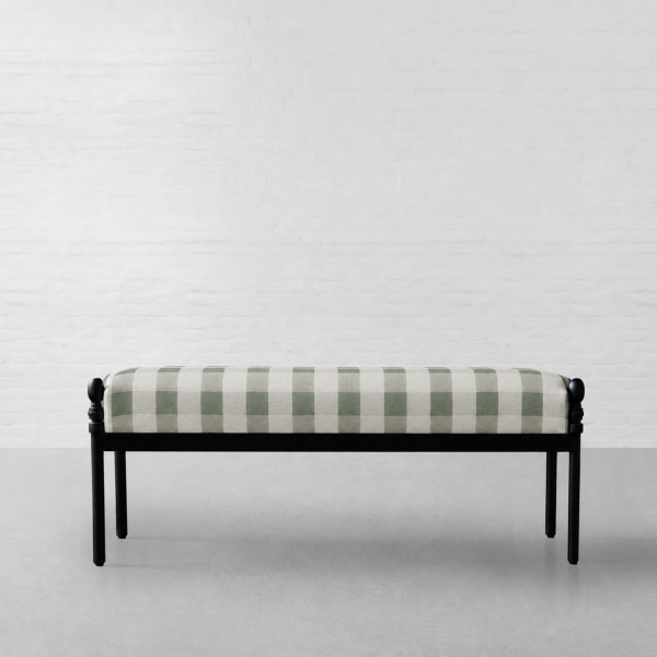 Cabin Checks Fabric Collection-Highland Green