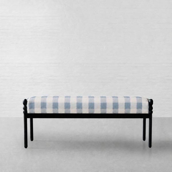 Cabin Checks Fabric Collection-Ireland Blue