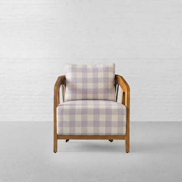 Cabin Checks Fabric Collection-Netherland Lavender
