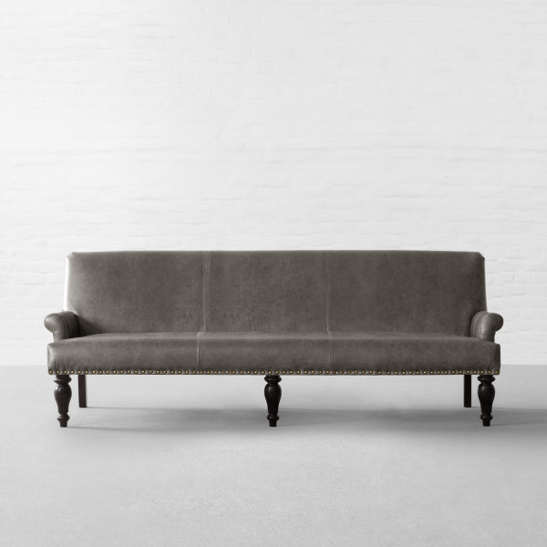 Grey Genuine Leather