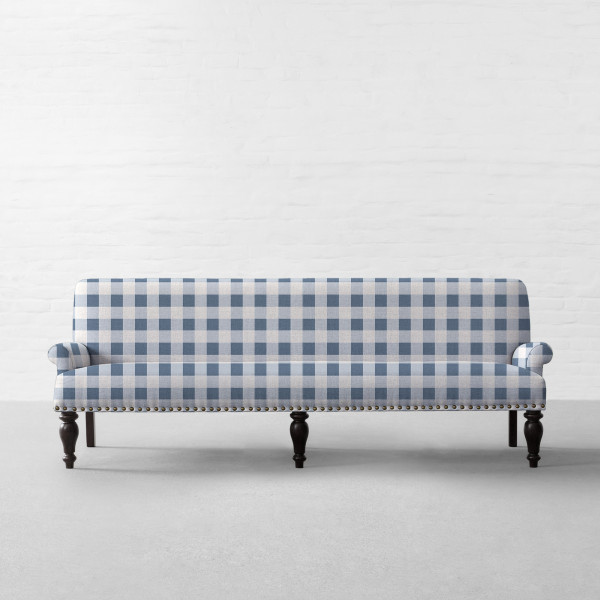 Cabin Checks Fabric Collection-Ireland Blue