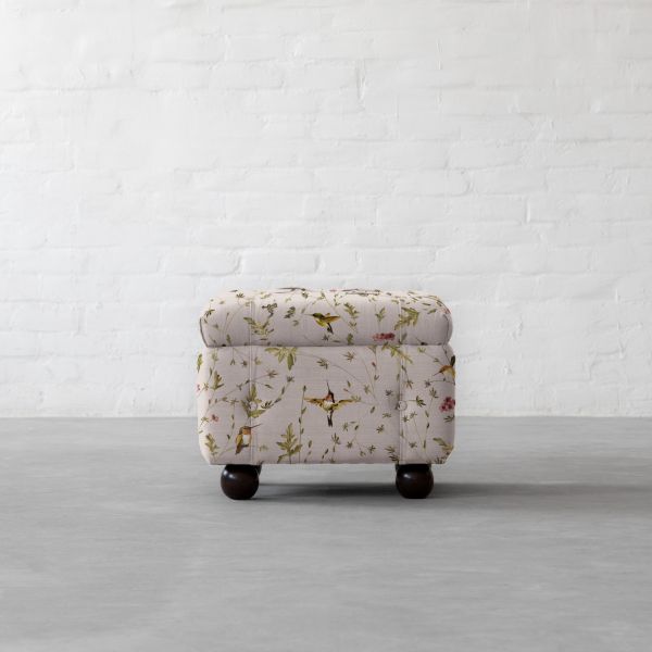 Anna’s Humming Bird in Clouds Cotton Linen Blend