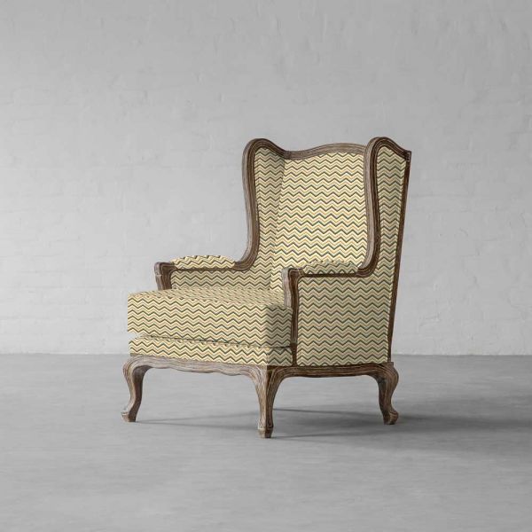 100% Linen Suave Chevrons