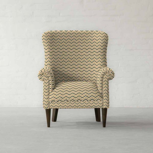 100% Linen Suave Chevrons