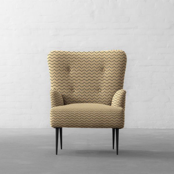 100% Linen Suave Chevrons
