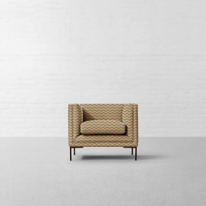 100% Linen Suave Chevrons