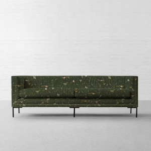 Anna’s Humming Bird in Deep Forest Cotton Linen Blend
