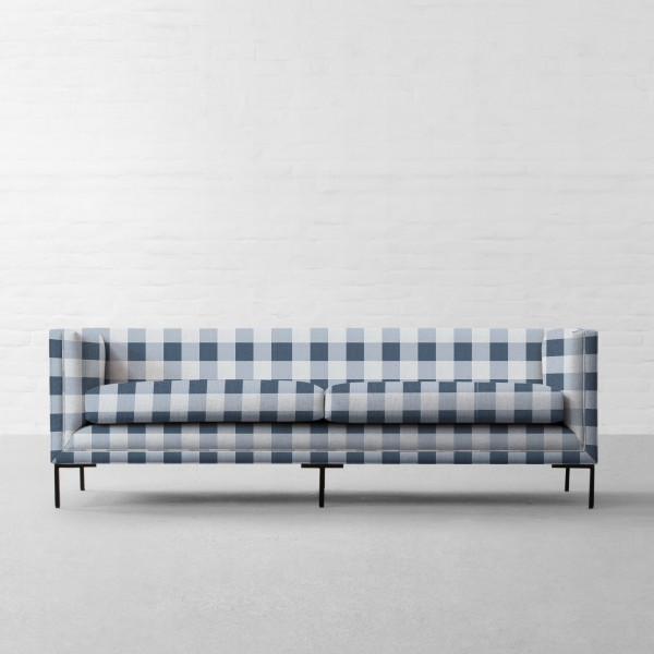 Cabin Checks Fabric Collection-Ireland Blue
