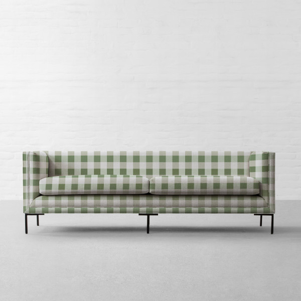 Cabin Checks Fabric Collection-Highland Green