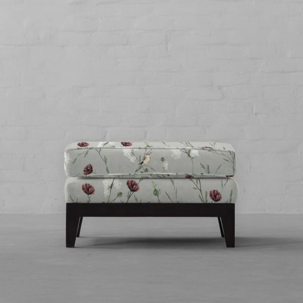 Chrysanthemums and Sparrows Breeze Cotton Linen Blend