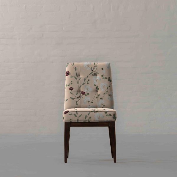 Chrysanthemums & Sparrows Shore Cotton Linen Blend