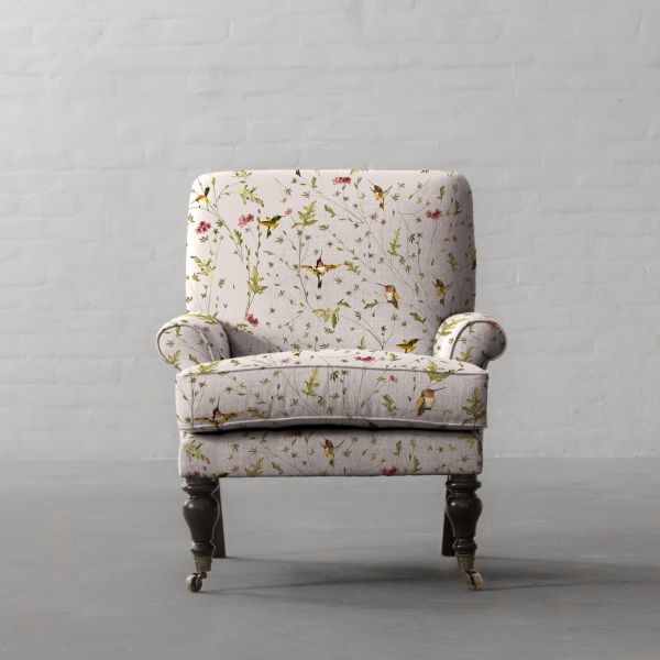 Anna’s Humming Bird in Clouds Cotton Linen Blend