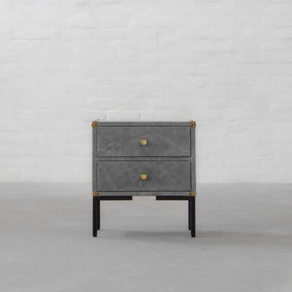 Grey Genuine Leather