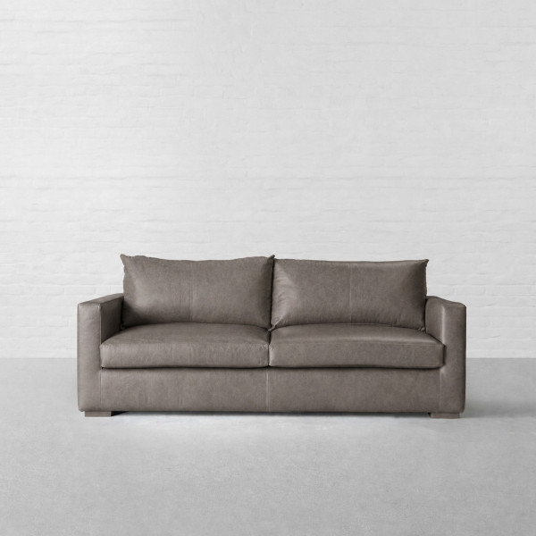 Grey Genuine Leather
