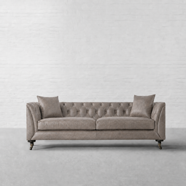 Grey Genuine Leather