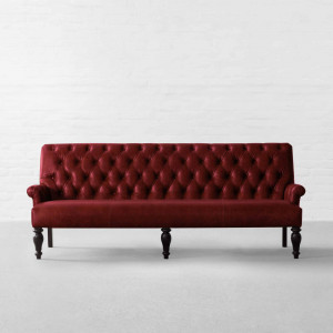 Berry Red Genuine Leather