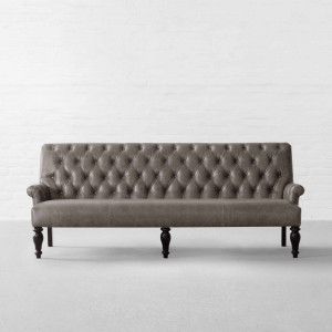 Grey Genuine Leather