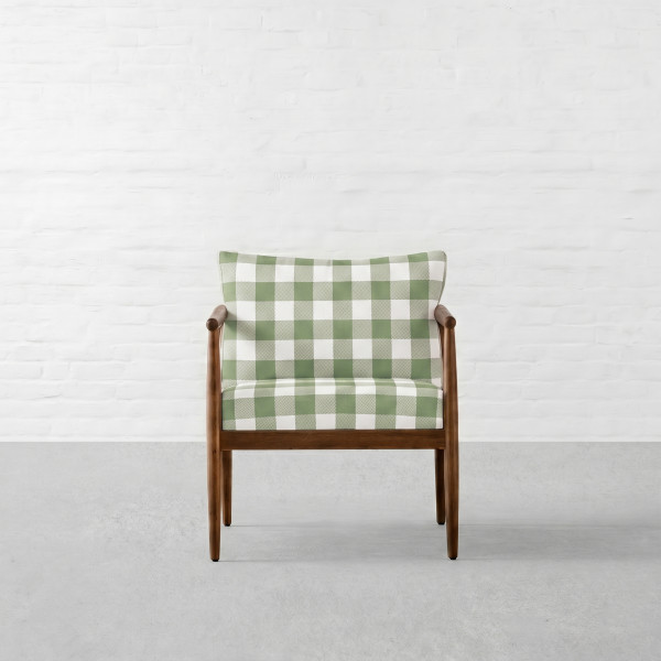 Cabin Checks Fabric Collection-Highland Green