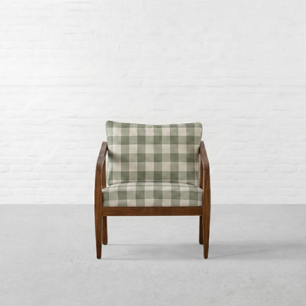 Cabin Checks Fabric Collection-Highland Green