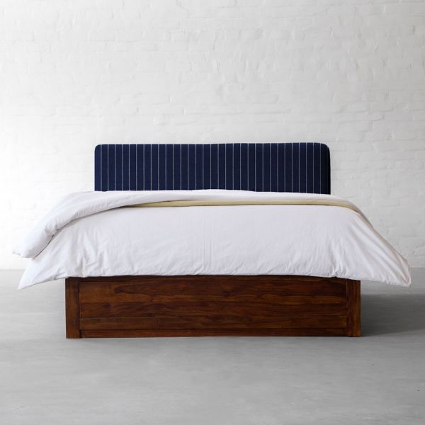 100% COTTON INDIGO & WHITE STRIPE (HANDWOVEN)