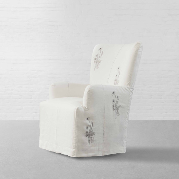 100% Linen Fabric Collection-Ivory