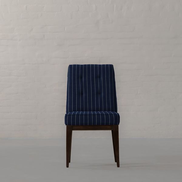 100% COTTON INDIGO & WHITE STRIPE (HANDWOVEN)