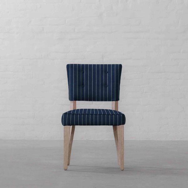 100% COTTON INDIGO & WHITE STRIPE (HANDWOVEN)