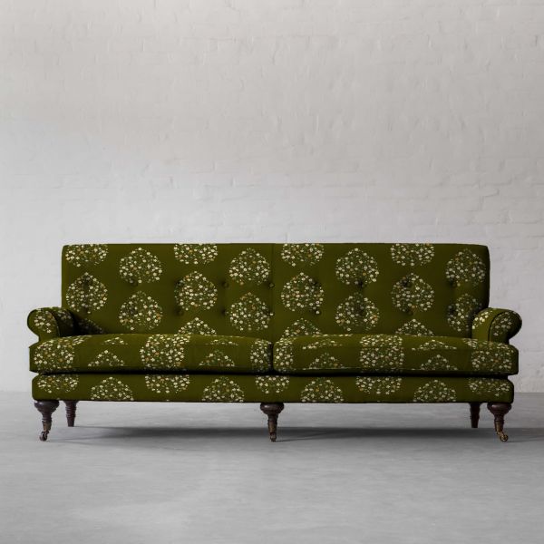 100% Linen Jasmine Bagh Meadows