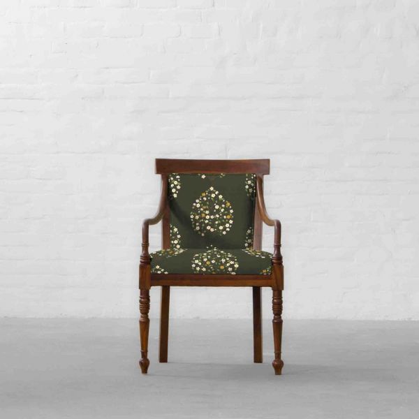 100% Linen Jasmine Bagh Meadows