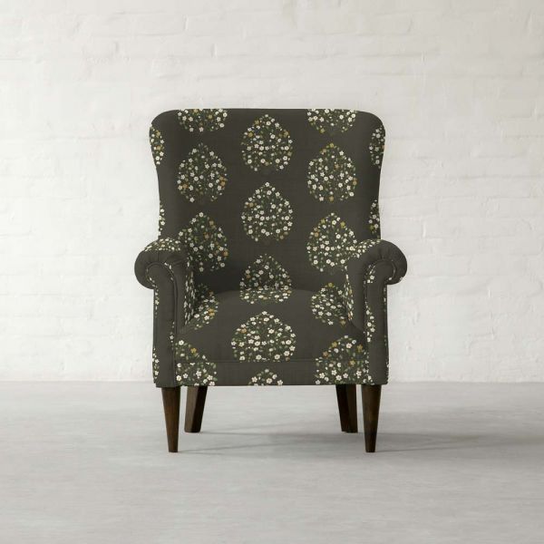 100% Linen Jasmine Bagh Meadows