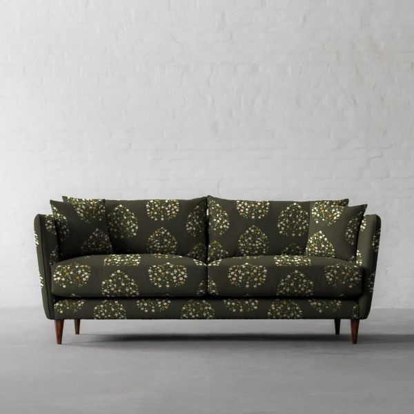 100% Linen Jasmine Bagh Meadows