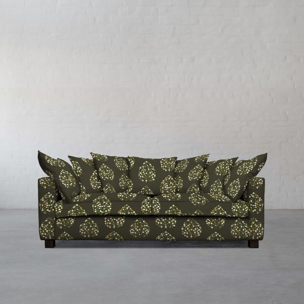 100% Linen Jasmine Bagh Meadows