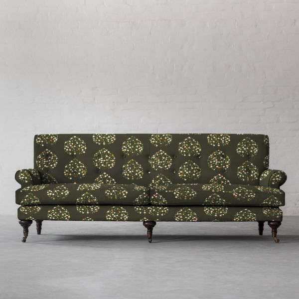 100% Linen Jasmine Bagh Meadows