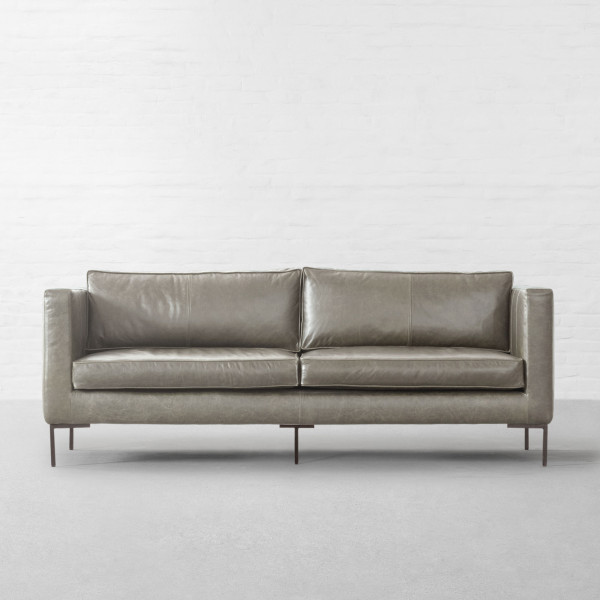 Grey Genuine Leather
