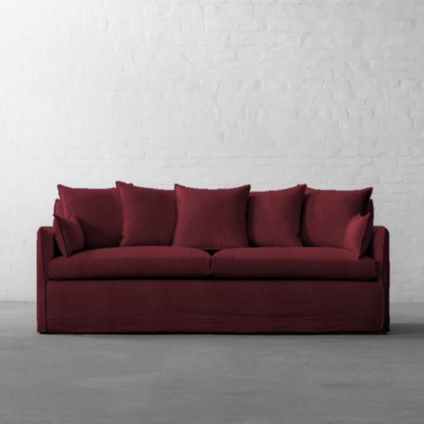 GIR MERLOT COTTON LINEN BLEND
