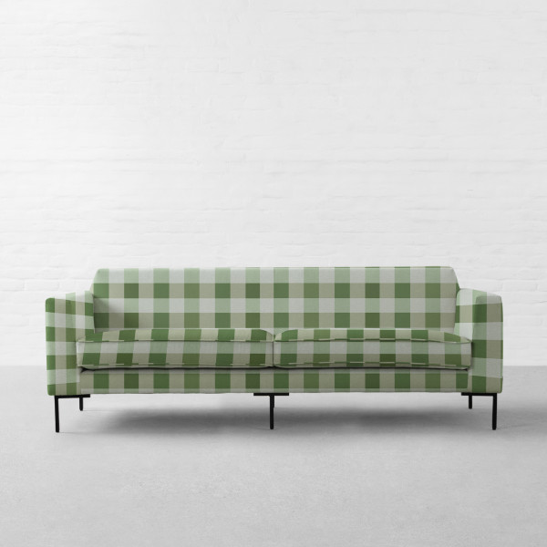 Cabin Checks Fabric Collection-Highland Green