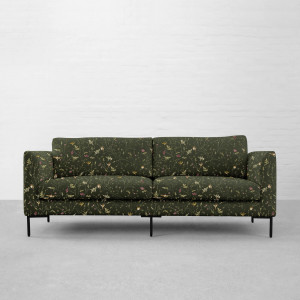 Anna’s Humming Bird in Deep Forest Cotton Linen Blend