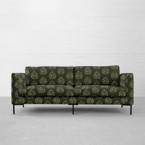 100% Linen Jasmine Bagh Meadows
