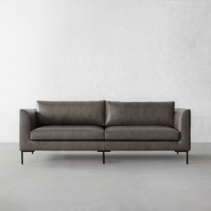 Grey Genuine Leather