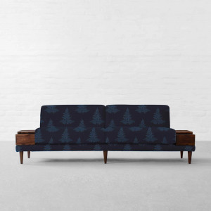 100% Linen Fern Hill Night Time