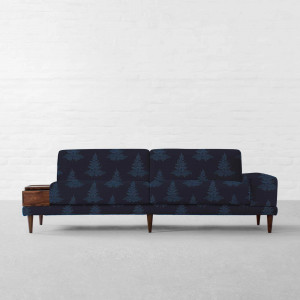 100% Linen Fern Hill Night Time