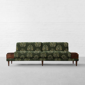 100% Linen Jasmine Bagh Meadows