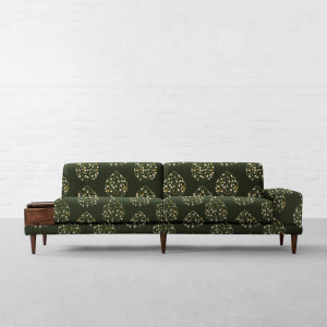 100% Linen Jasmine Bagh Meadows