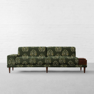 100% Linen Jasmine Bagh Meadows