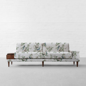 100% Linen The Magpies Brunch Time Peach
