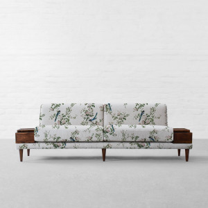 100% Linen The Magpies Brunch Time Peach