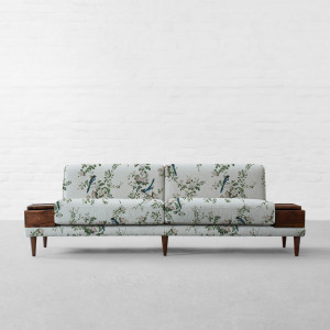 100% Linen The Magpies Brunch Time Sage